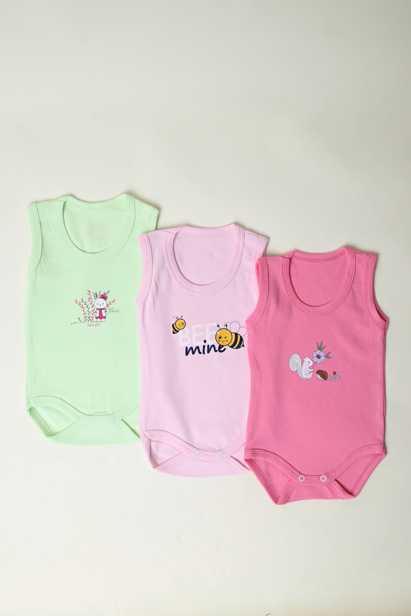 Printed bodysuit (set of 3 pieces)