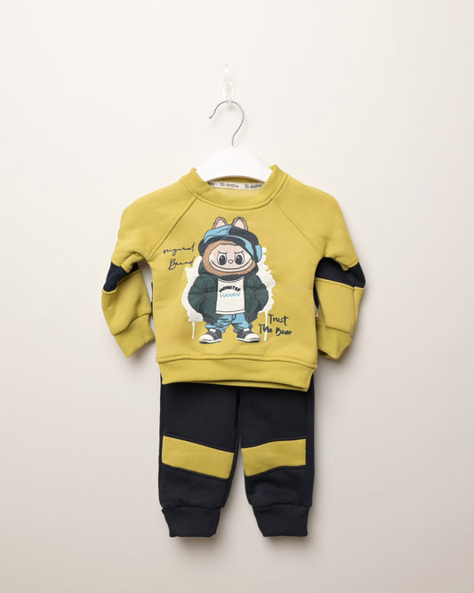 Crew Neck Labubu Boys' Sweatshirt And Sweatpants