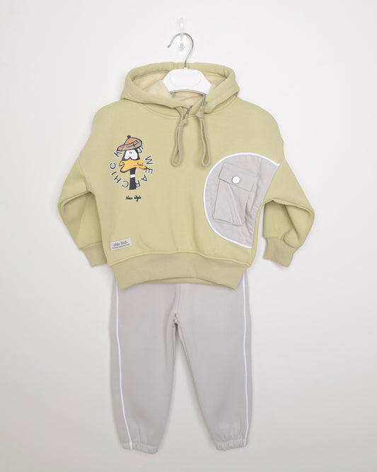 طقم اولادي هودي مبطن