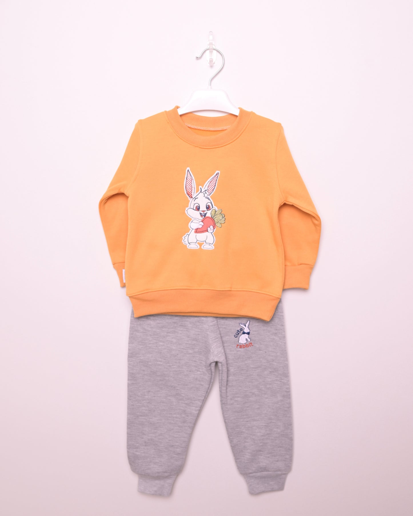 Crew Neck Rabbit Boys' Pyjama Set